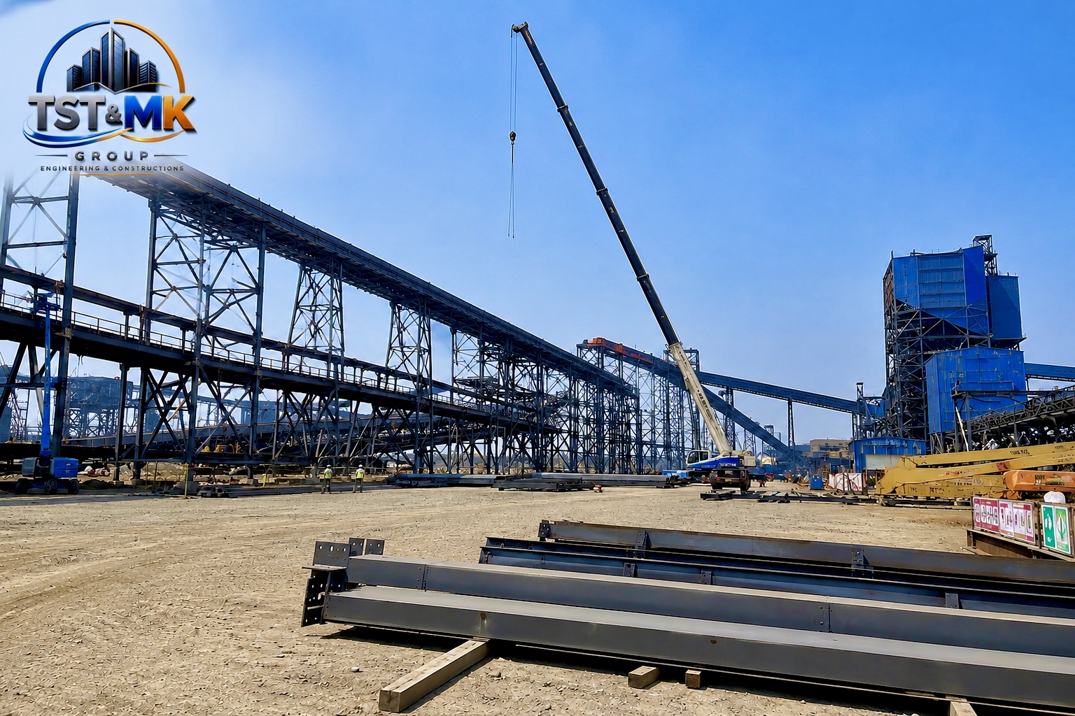 RMHS - Heavy Industrial Structural Steel Conveyers Erection