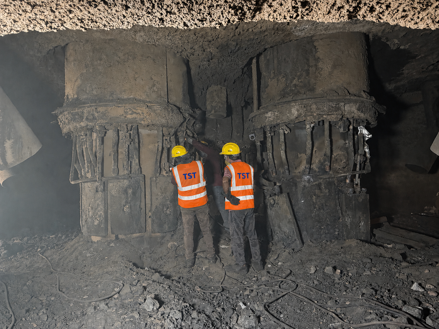 Shut Down Works - Ferro Alloys Furnace Electrode Equipments Dismantling & Fixing