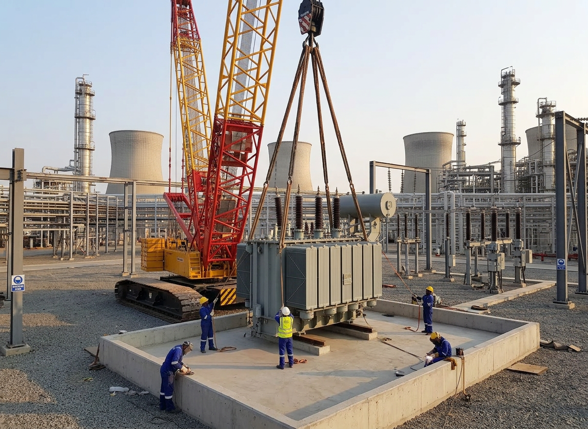 Heavy Industrial Equipment Power Transformer Erection & Installation [NTPC]