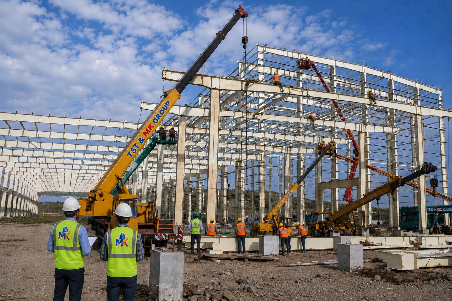 Heavy PEB Structural Steel Fabrication & Erection Works 