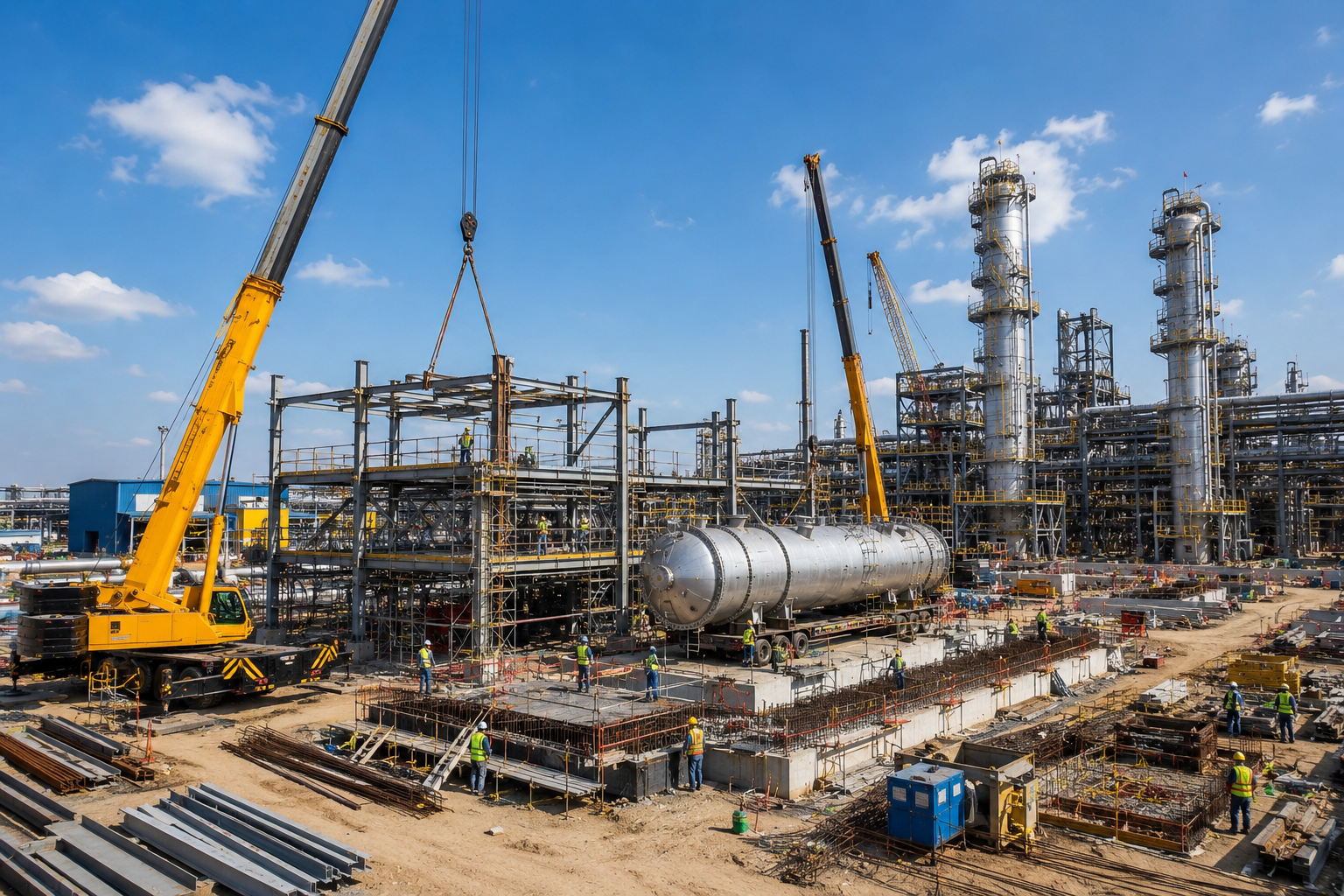 Heavy Industrial Plant Construction and Process Equipment Installation