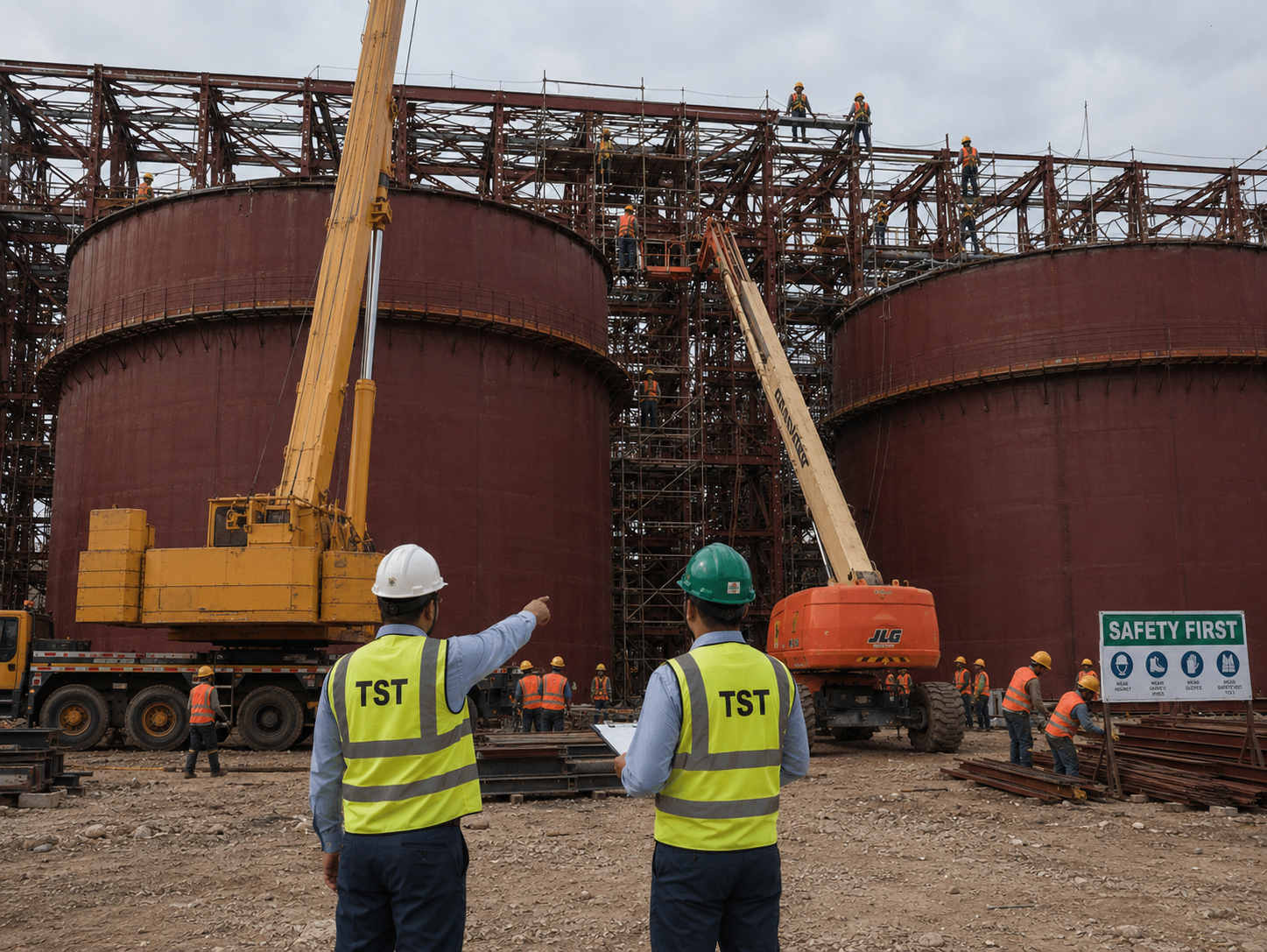 Slurry Tanks & Structural Steel Fabrication, Erection & Commissioning Works